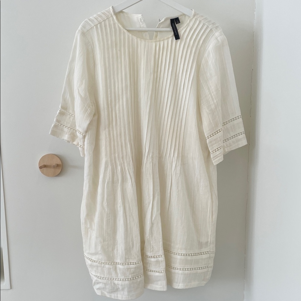 White Flowy Sisterknots Dress